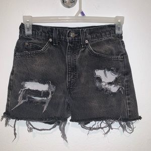 CUSTOM denim Levi shorts 31”